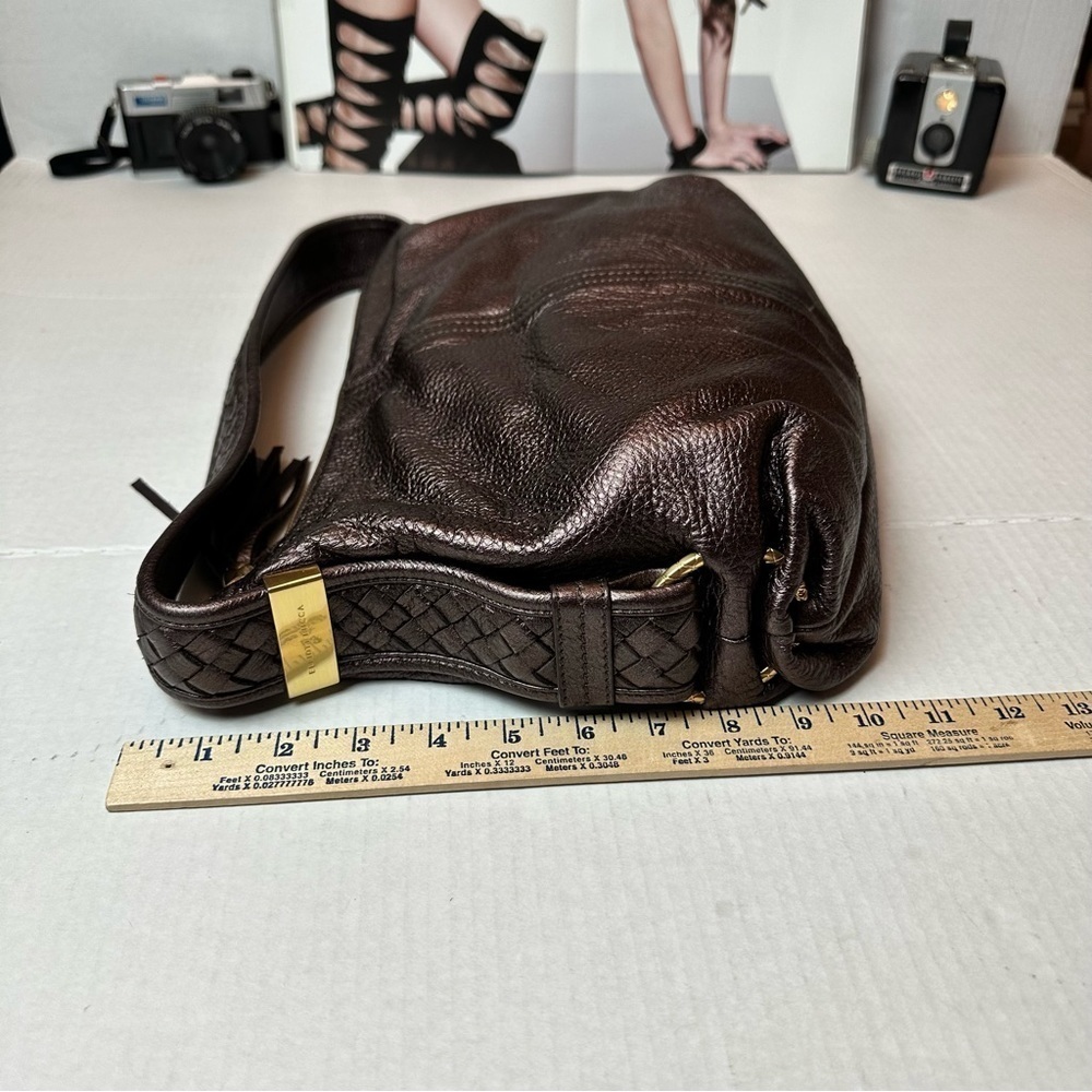 Vintage Y2K Elliott LuccaLeather Hobo Bag SoftPebbled Leather Everyday Shoulder - Picture 7 of 13